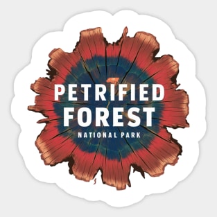 Petrified Forest National Park Tree Stump Emblem Sticker